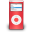 iPod Nano Red On Icon 32x32 png